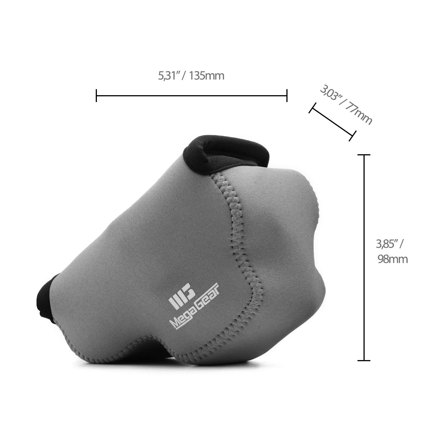 MegaGear MG1357 Olympus E-M10 custodia neoprene grigio