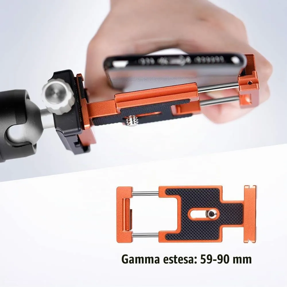 K&F Concept Piastra Rapida 2in1 Arca-Swiss con Supporto Cellulare