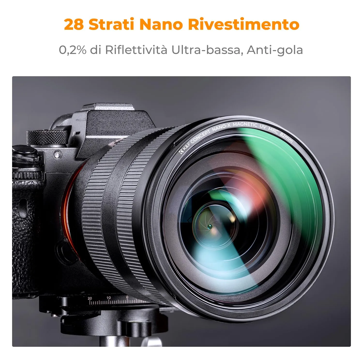 K&F Concept Nano-Xcel Kit 82mm Filtri Magnetici MCUV+CPL+ND1000