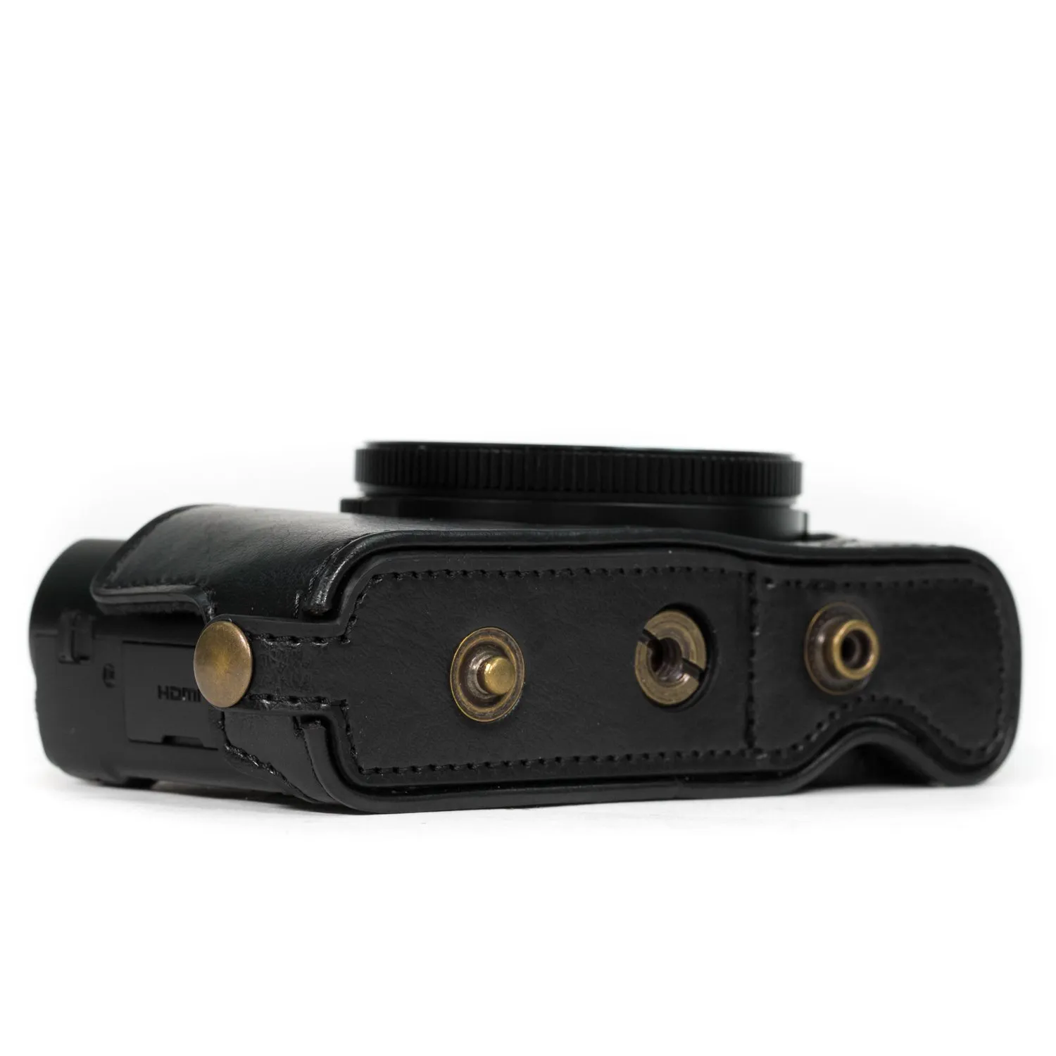 MegaGear MG1132 custodia pelle Lumix LX10 nero compatta