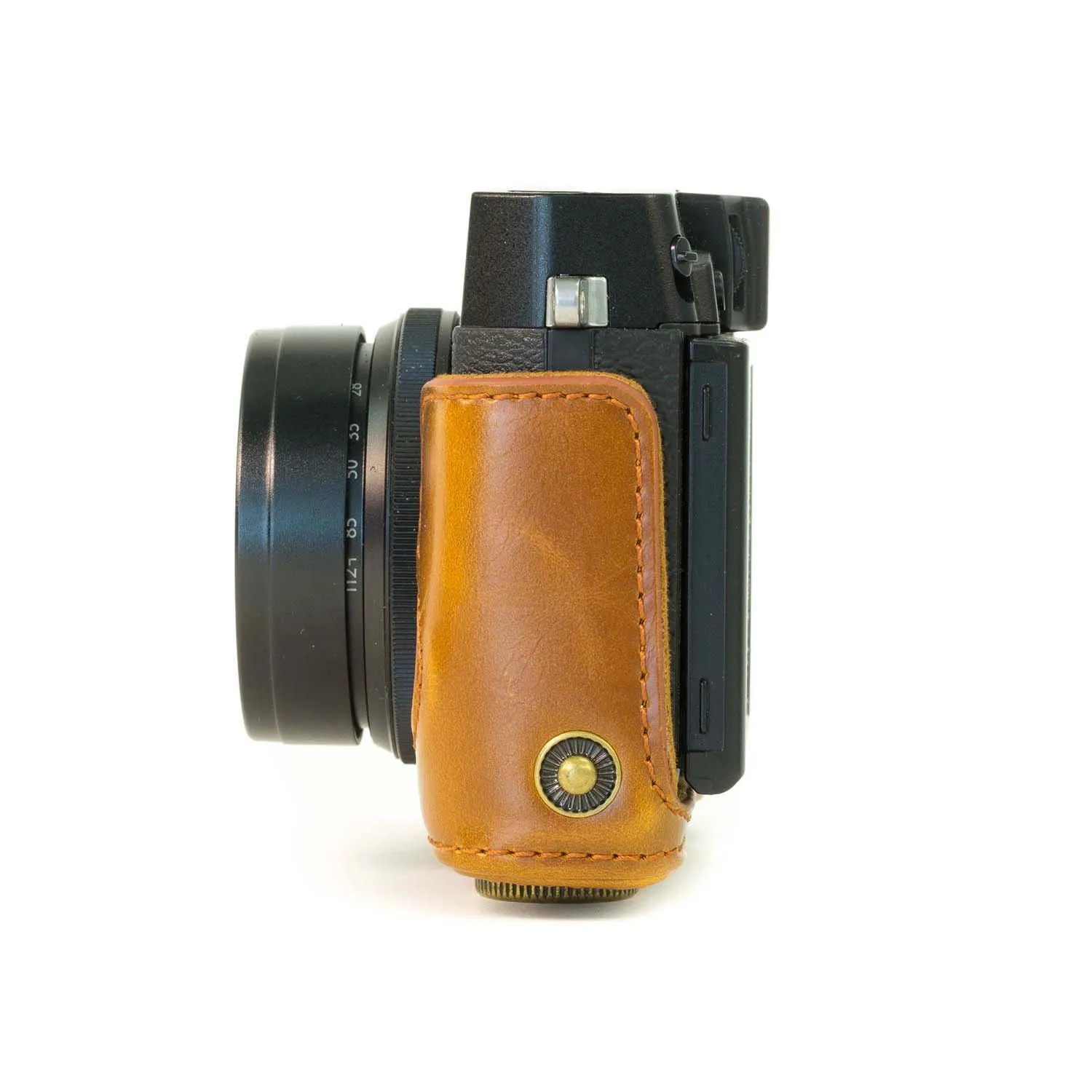 MegaGear Fujifilm X30 custodia pelle marrone chiaro ever ready
