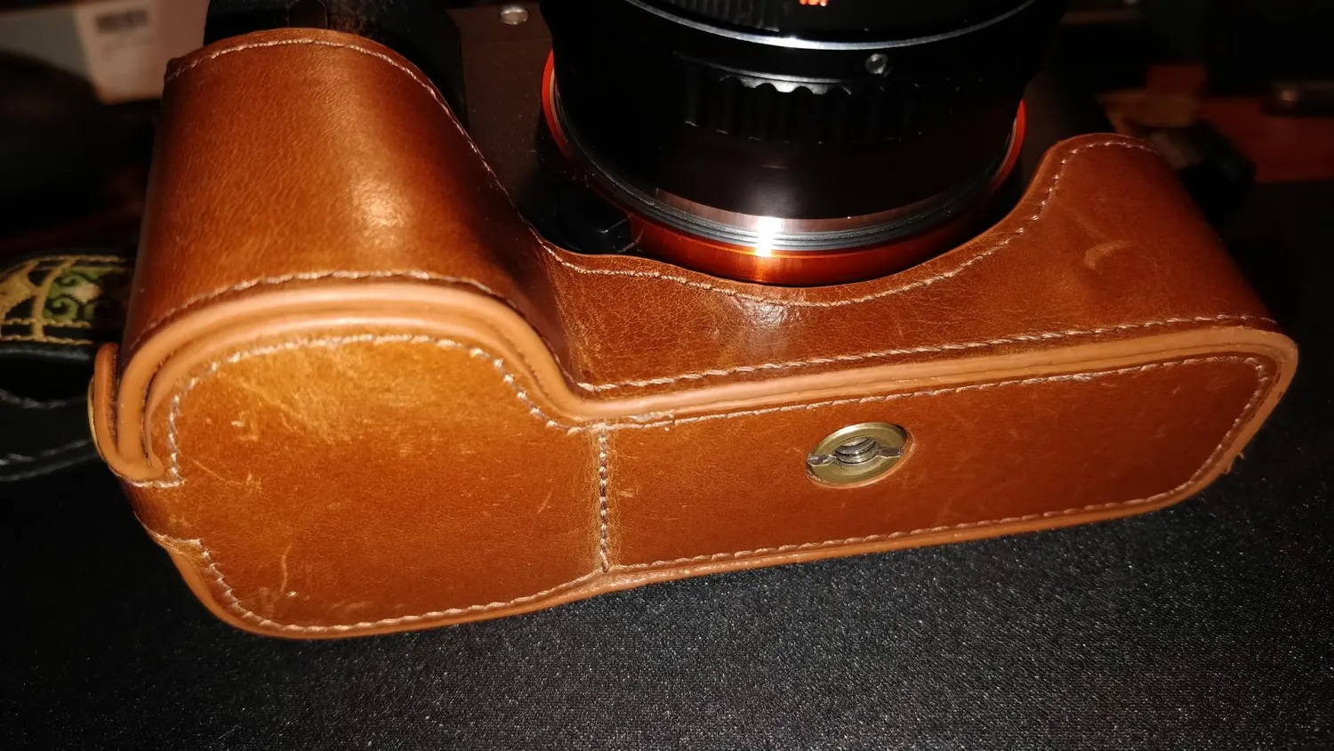 MegaGear Ever Ready custodia A7 II A7R II A7S II nera vera pelle