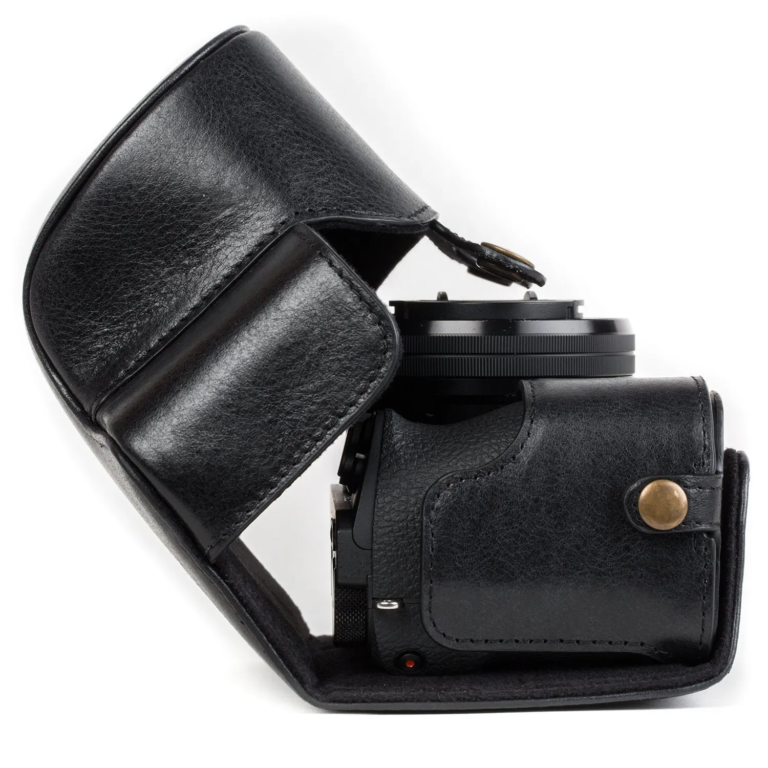 MegaGear MG1236 Ever Ready custodia Sony A6500 vera pelle nera
