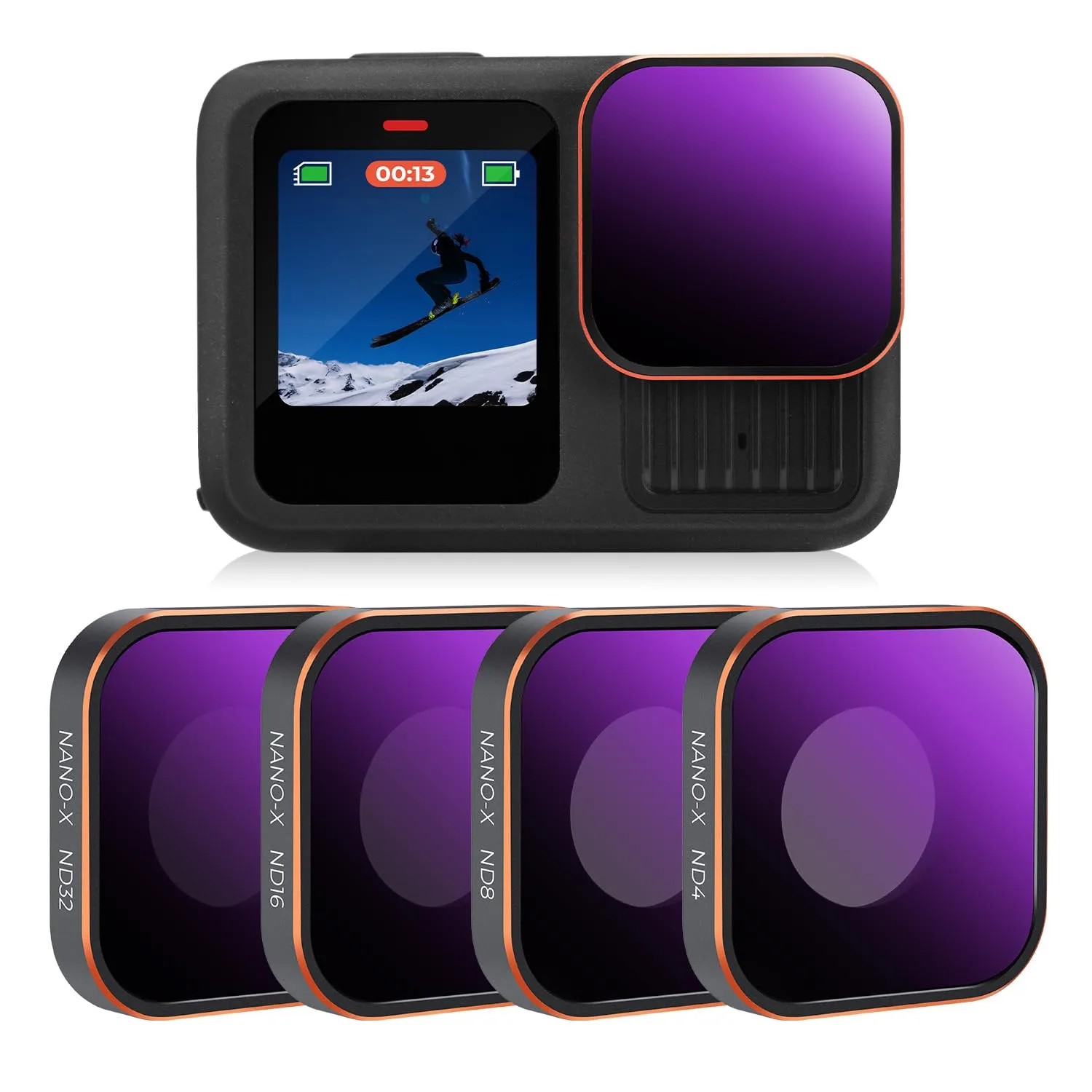 K&F Concept Standard Day-Kit filtri GoPro 4 pezzi CPL ND