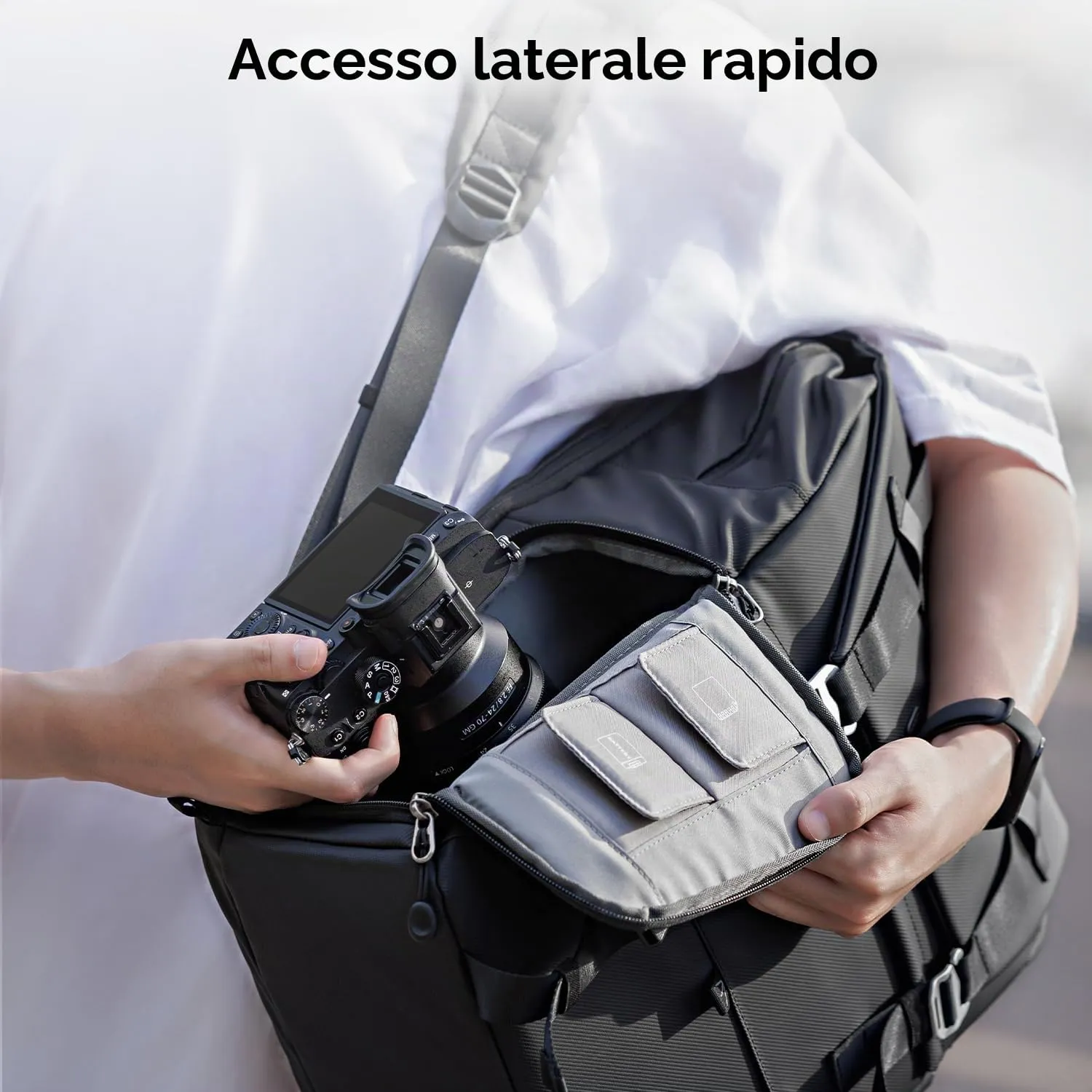 K&F Concept zaino fotografico 20L nero laptop 15,6" drone