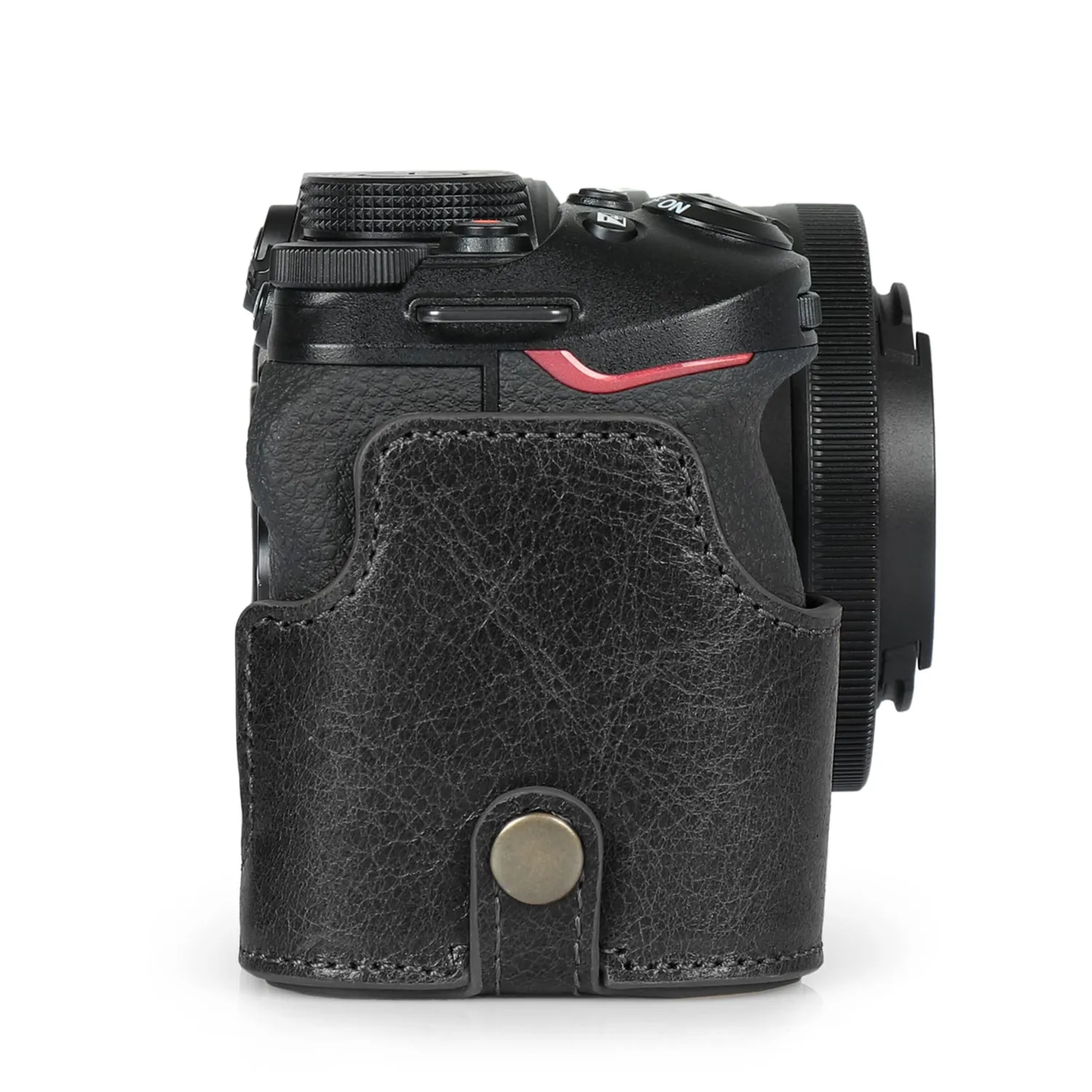 MegaGear custodia fotocamera Nikon Z30 nero vera pelle ever ready