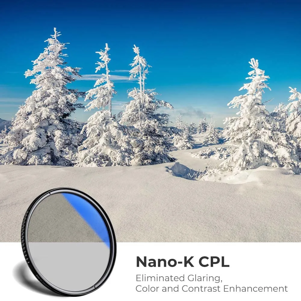 K&F Concept Nano-Klear filtro CPL 82mm polarizzatore