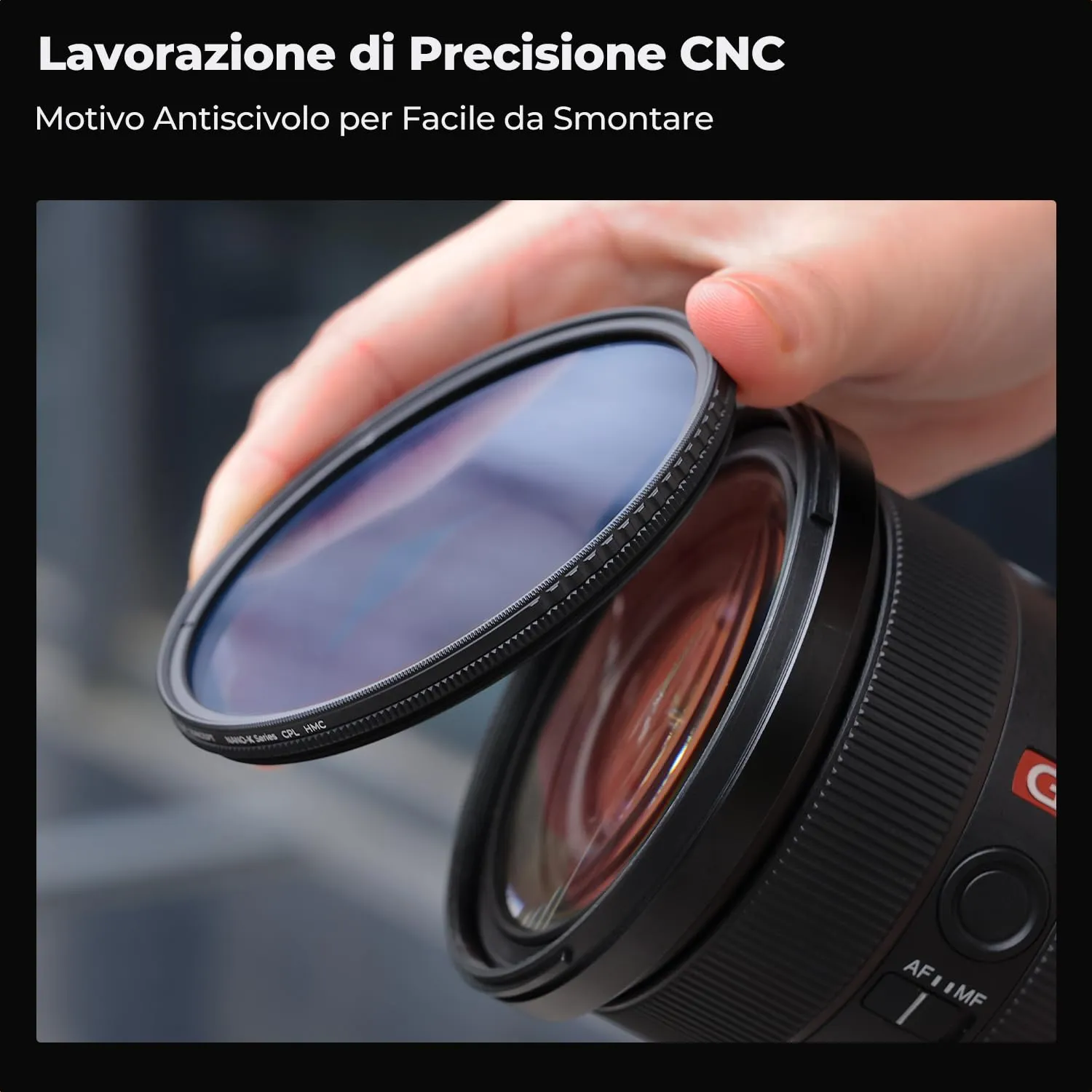 K&F Concept Nano-Klear CPL filtro polarizzatore 82mm