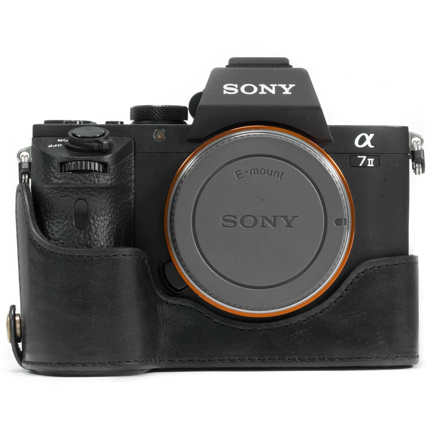 MegaGear Ever Ready custodia A7 II A7R II A7S II nera vera pelle