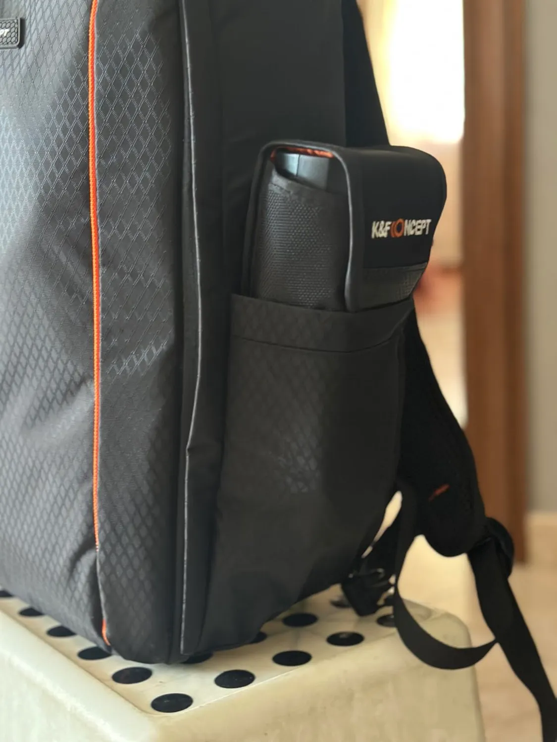 K&F Concept zaino fotografico 10L nero-arancione leggero