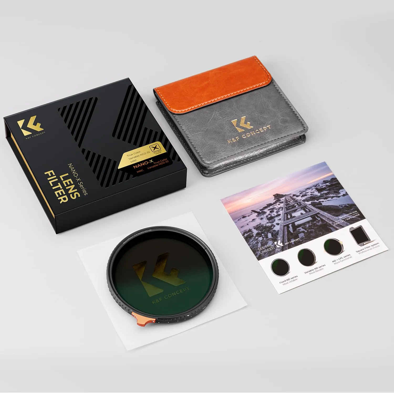 K&F Concept Nano-Xcel 67mm Filtro Variabile ND2-32 True Color
