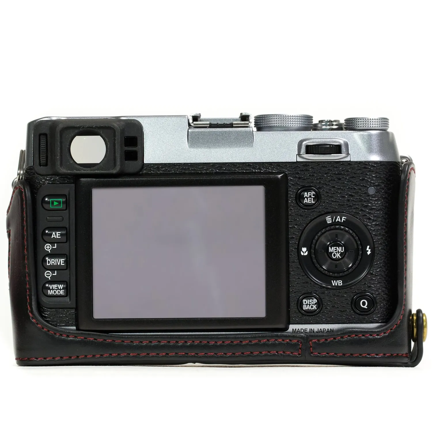 MegaGear Fujifilm X100S mezza custodia ecopelle accesso batteria