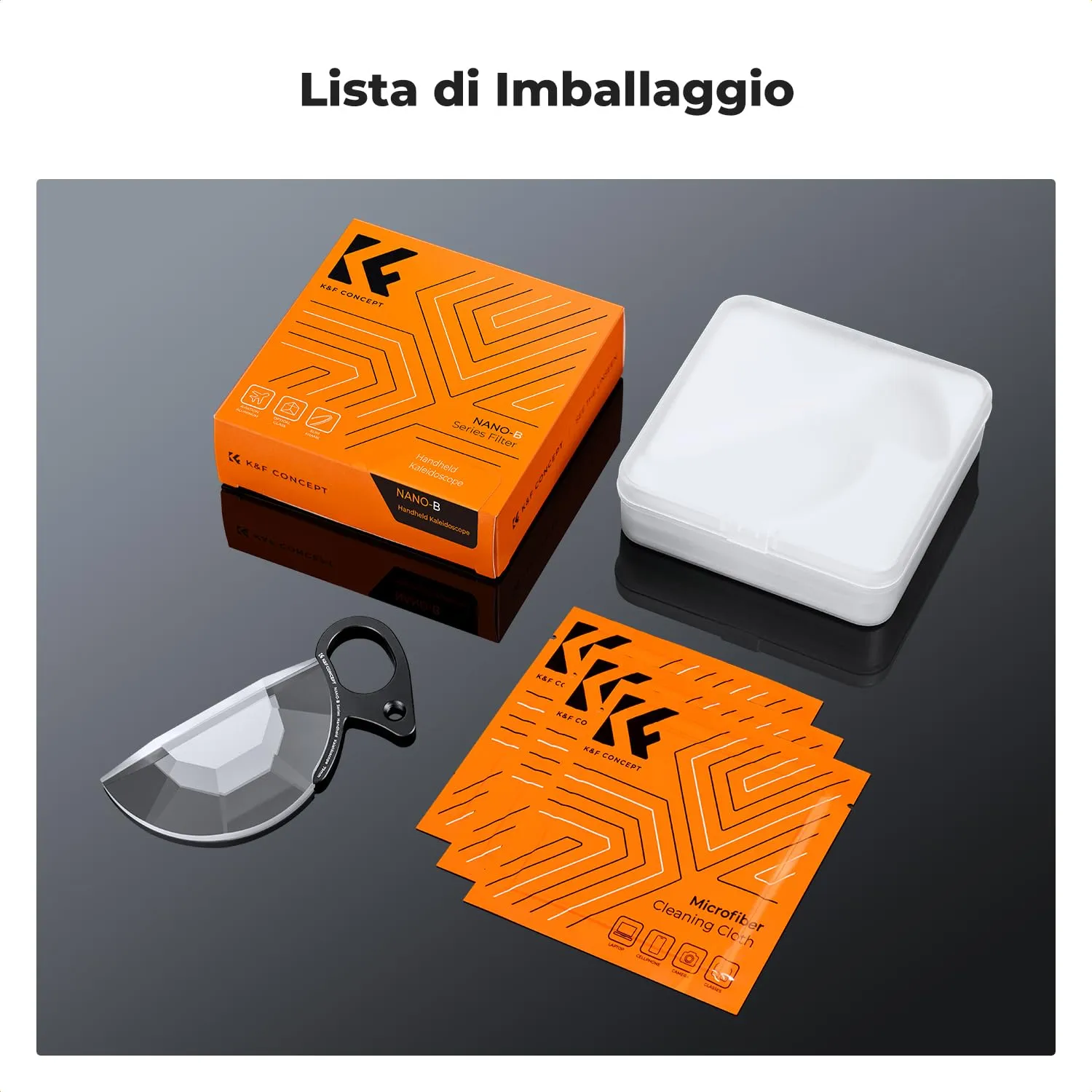 K&F Concept Nano-Basic Filtro Prisma Caleidoscopio 79mm vetro