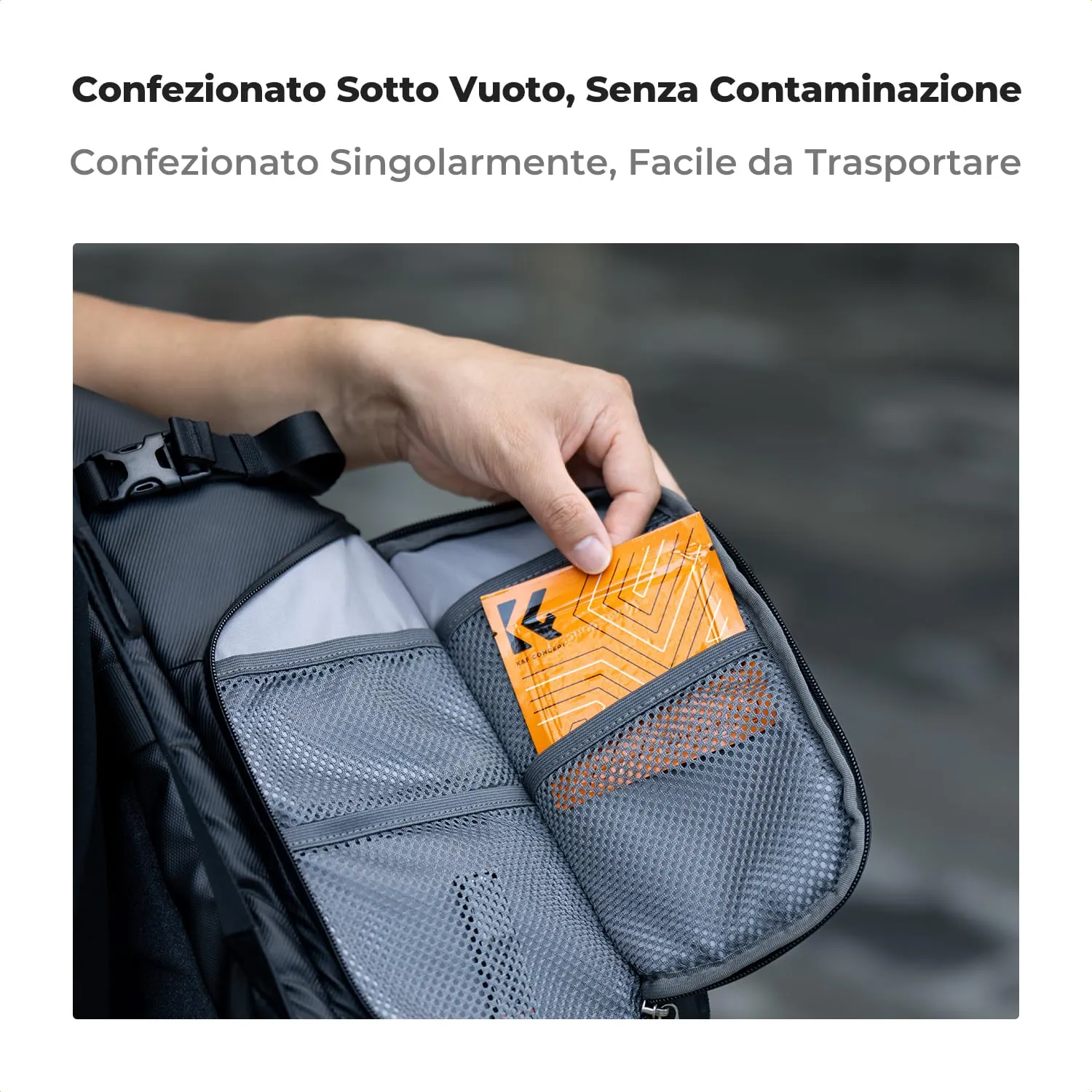 K&F Concept tappi RF Canon kit corpo e obiettivo 2+2