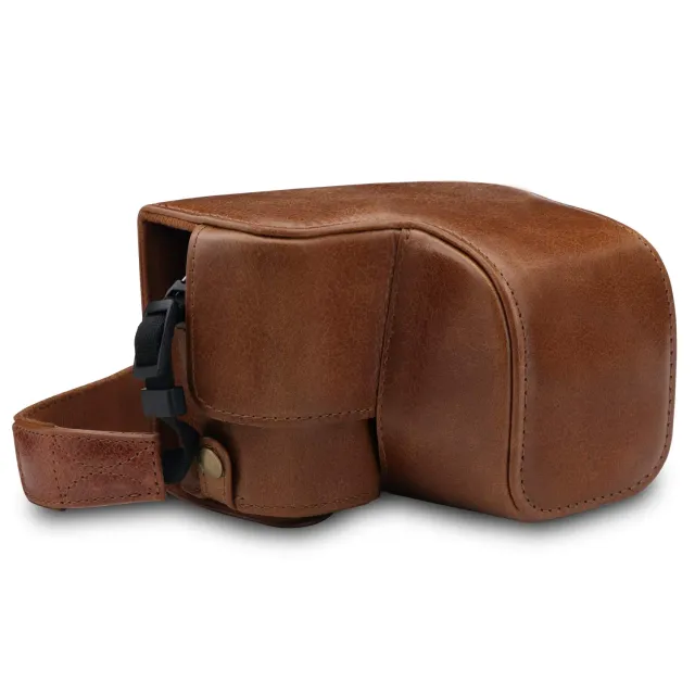 MegaGear Ever Ready A6100 A6400 Custodia Pelle Marrone 16-50