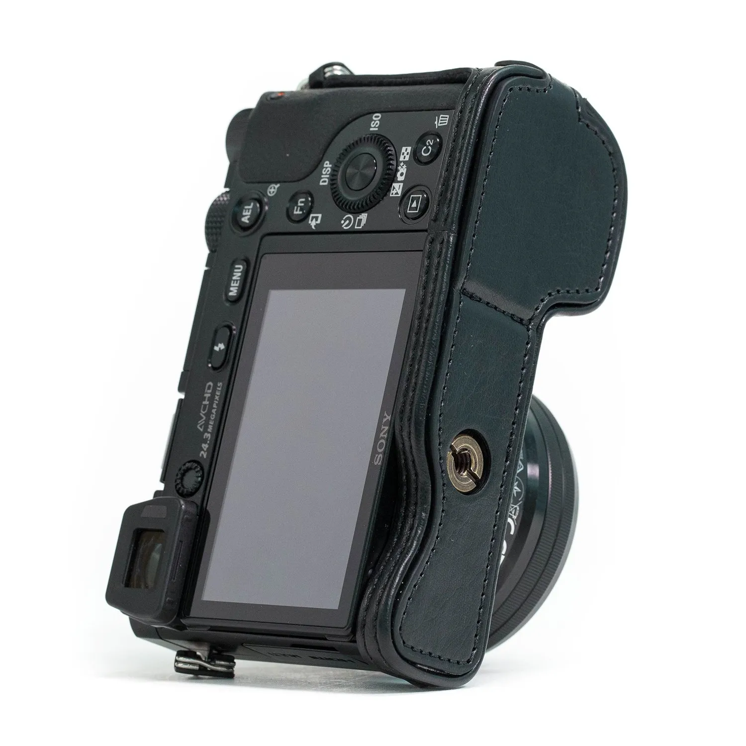MegaGear Ever Ready Sony A5100 mezza custodia pelle nero