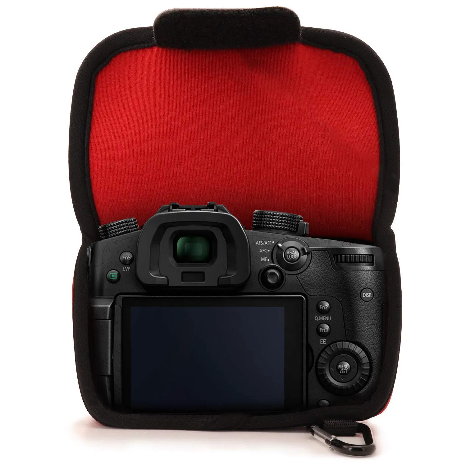 MegaGear Panasonic GH5 custodia neoprene 14-140mm legs