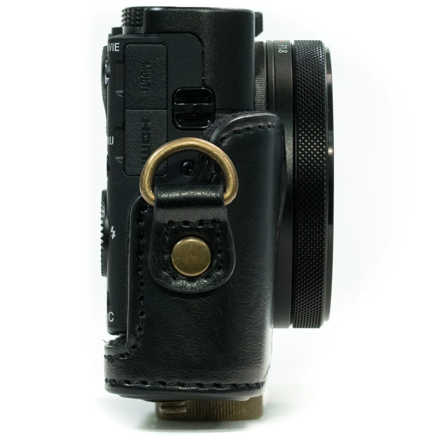 MegaGear MG283 custodia ecopelle nera RX100 III VI