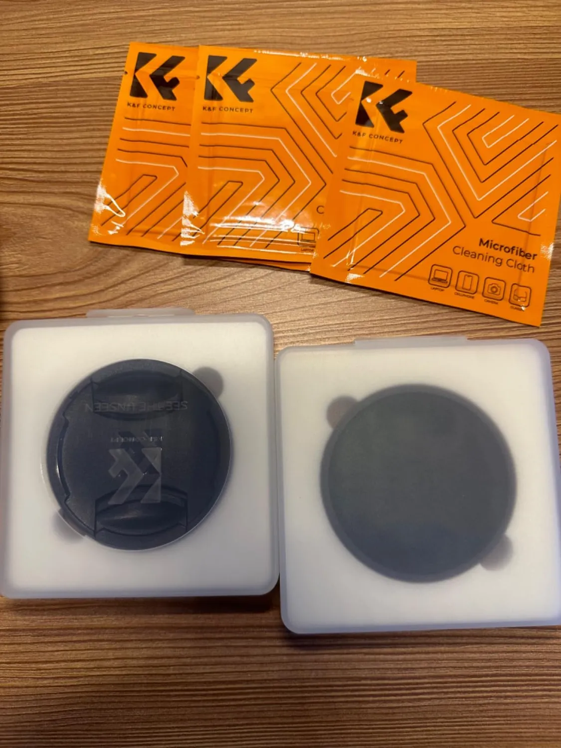 K&F Concept Nano-Xcel Kit Filtri UV+CPL 82mm con Tappi