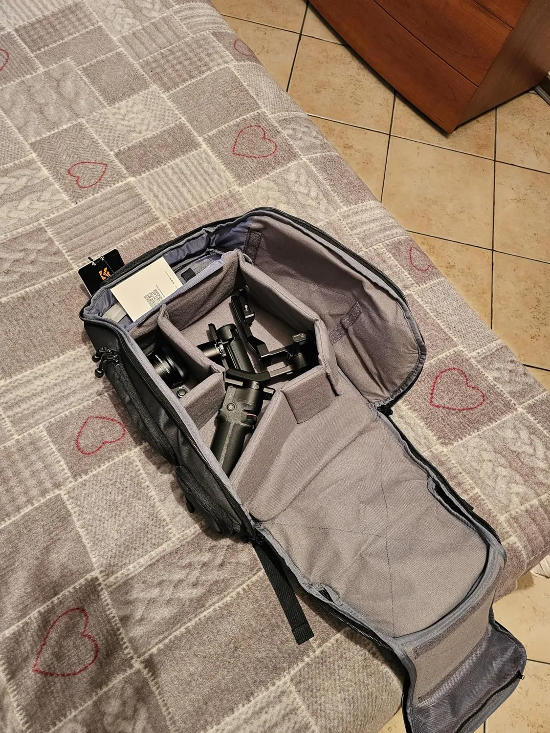 K&F Concept Zaino Foto 25L Impermeabile Nero Grigio
