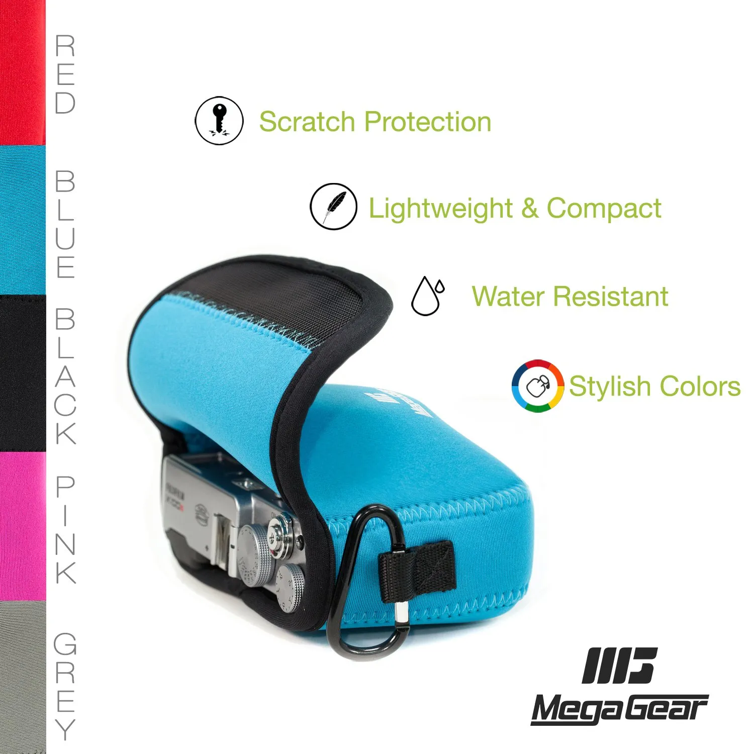 MegaGear MG1096 Custodia Neoprene Fujifilm X100 Blu