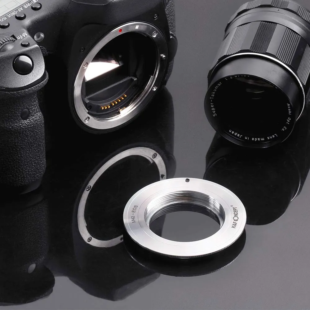 K&F Concept adattatore M42-EOS per Canon EF manuale