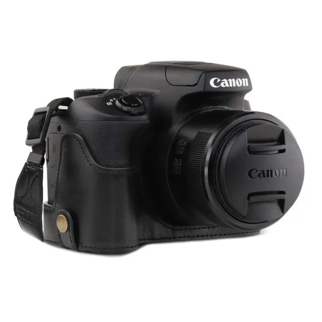 MegaGear Ever Ready custodia ecopelle Canon SX70 HS half-case