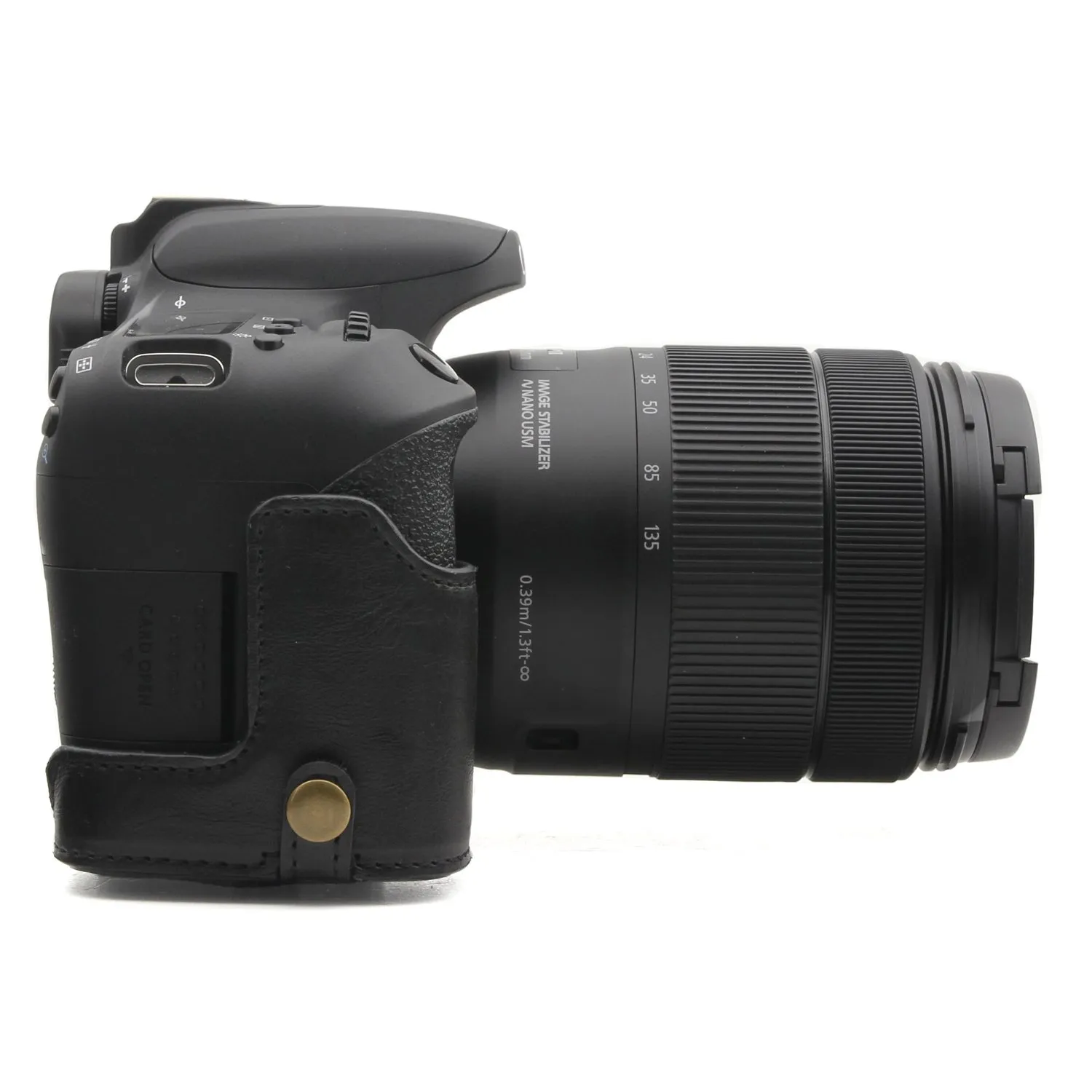 MegaGear Ever Ready MG1226 custodia finta pelle Canon 800D nero