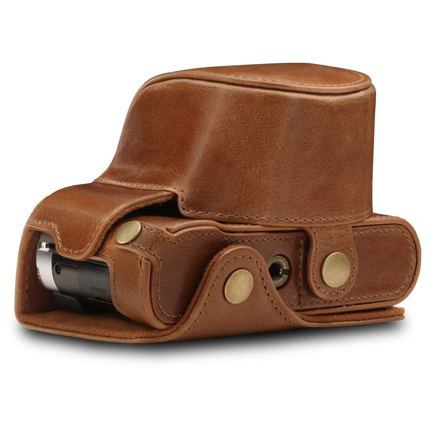 MegaGear Ever Ready Custodia Fotocamera Leica D-Lux 7 8 Marrone