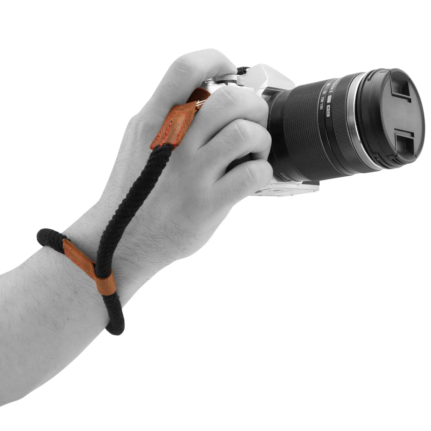 MegaGear Cinturino Polso Fotocamera Cotone Visone regolabile