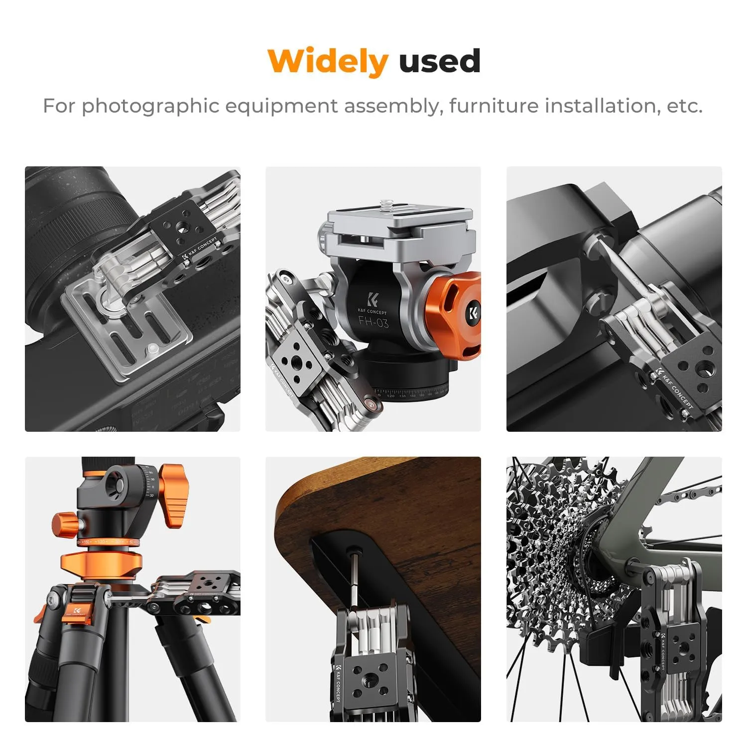 K&F Concept Multitool 10-in-1 Fotocamera Treppiede