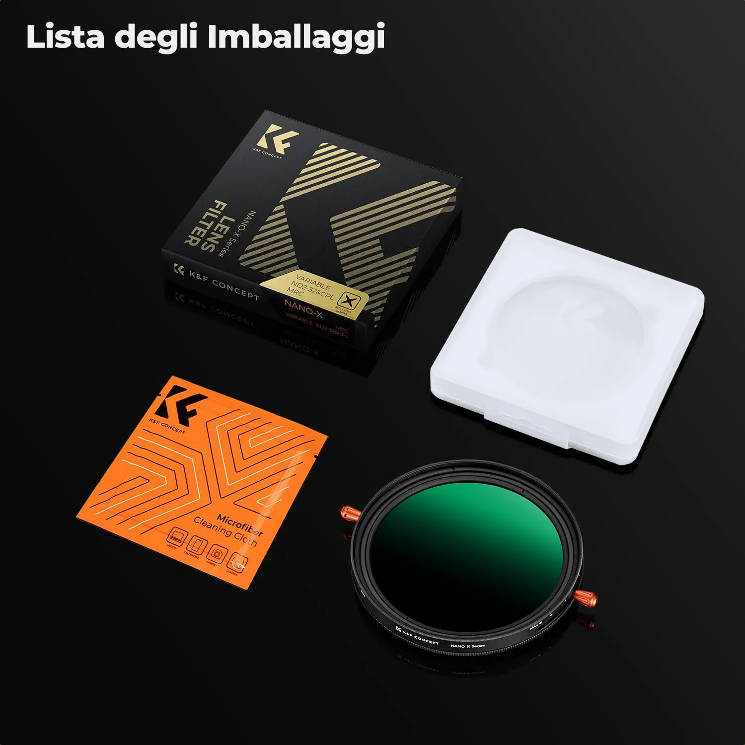 K&F Concept Nano-Xcel ND2-32 filtro ND 67mm 2in1 CPL