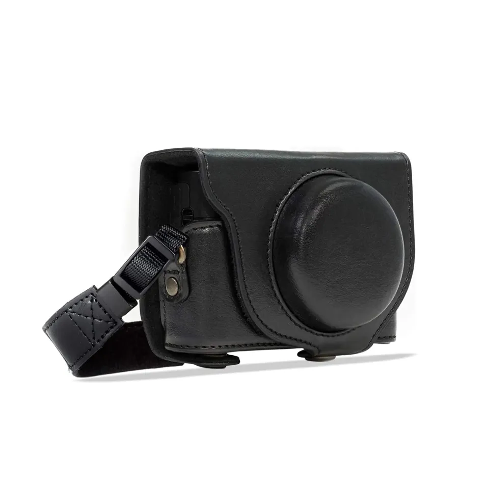 MegaGear MG283 custodia ecopelle nera RX100 III VI