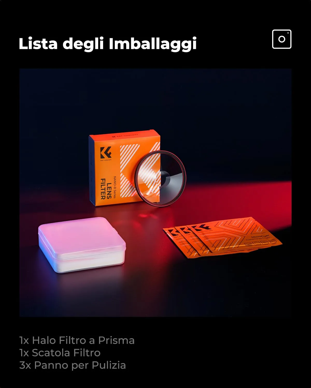 K&F Concept Spirale Halo filtro effetti 82mm alone rotativo