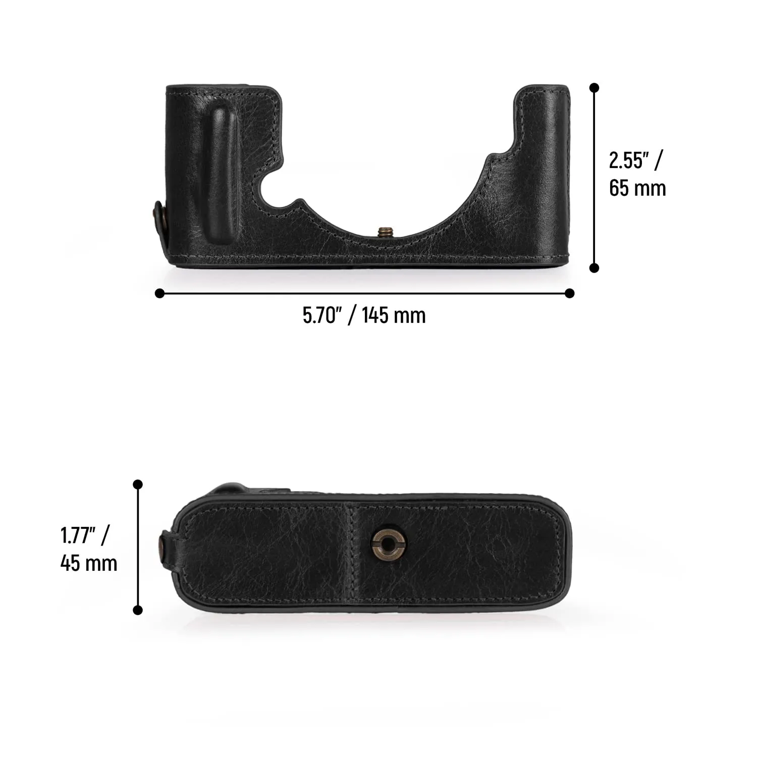 MegaGear Ever Ready Mezza Custodia Pelle Nikon Z fc Nero
