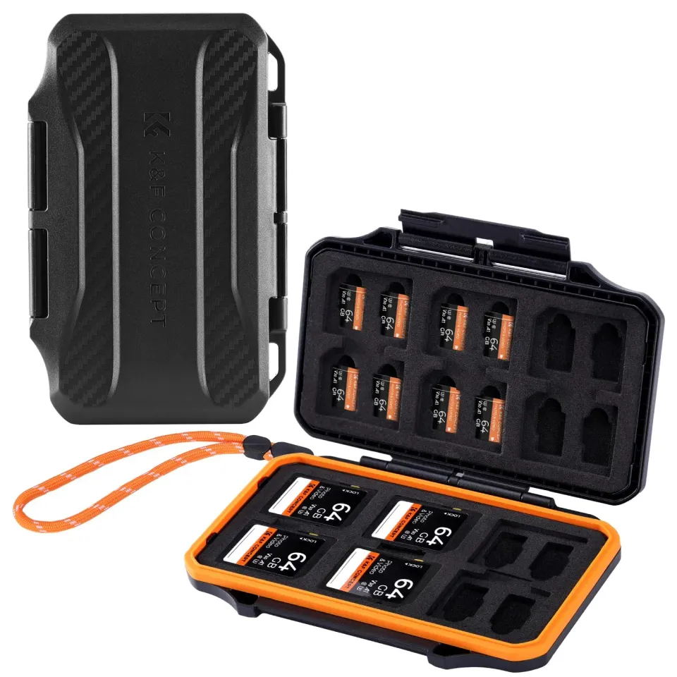 K&F Concept Custodia Schede SD 12+24 Micro SD Impermeabile