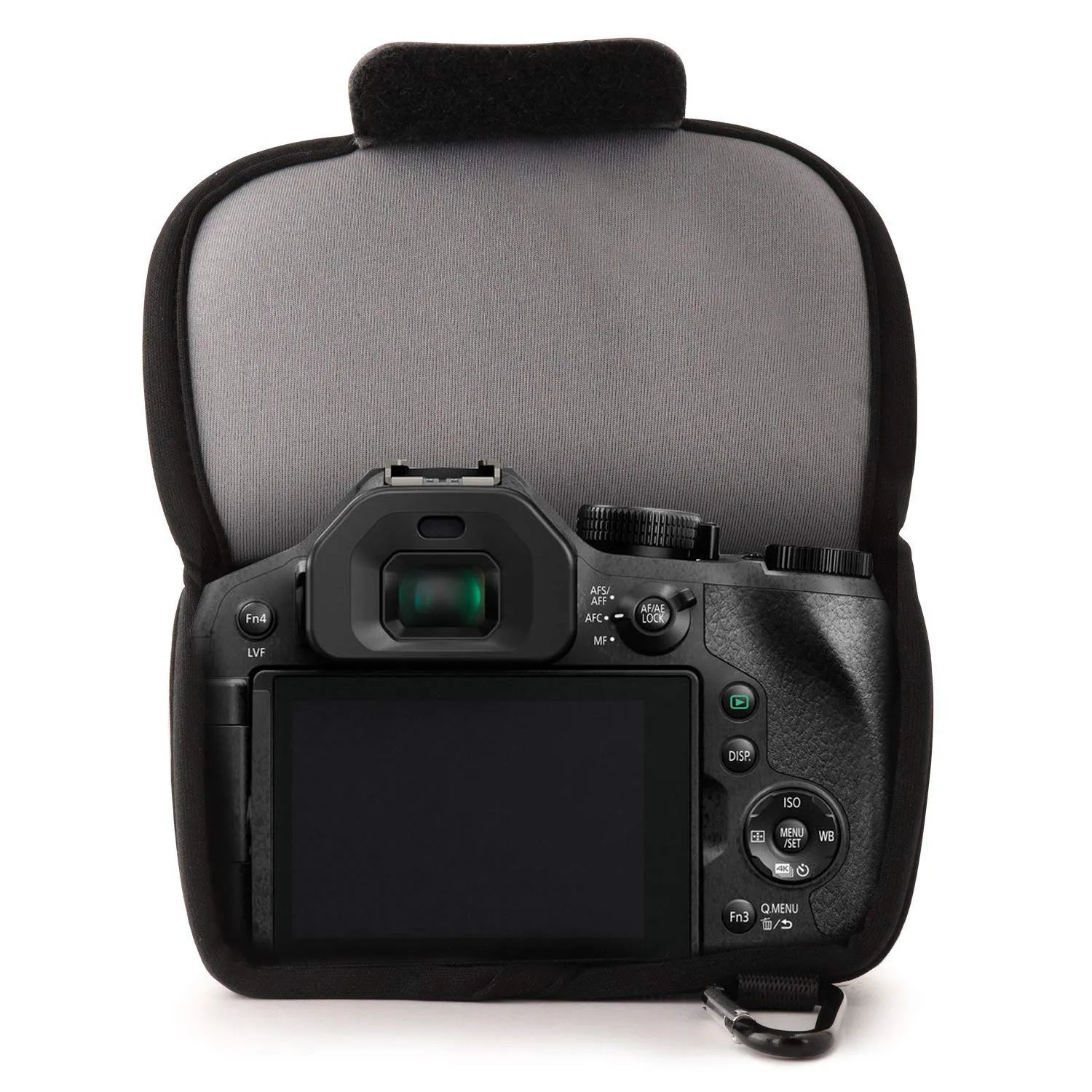 MegaGear MG628 Custodia Neoprene Panasonic FZ300 grigio