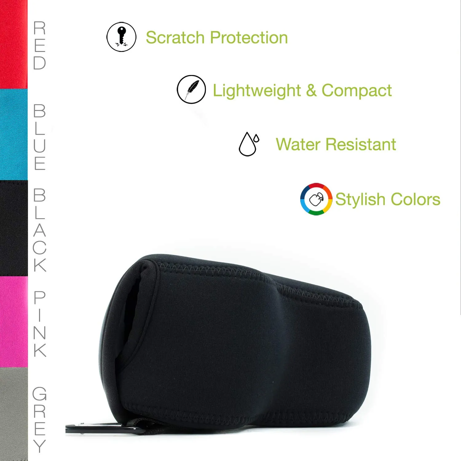 MegaGear MG846 custodia neoprene Nikon B700 nera