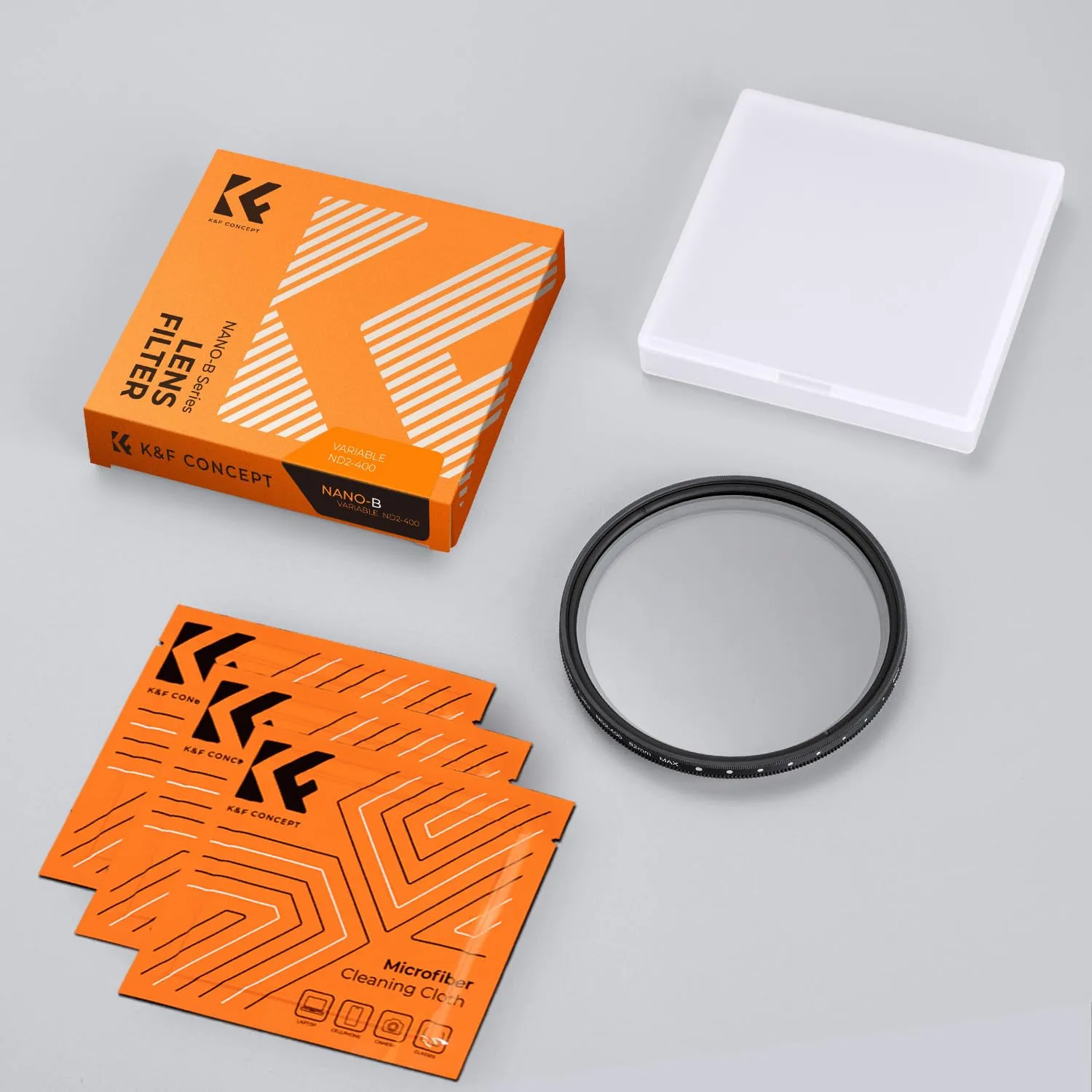 K&F Concept Nano-Basic ND2-400 filtro variabile 82mm 1-9 stop