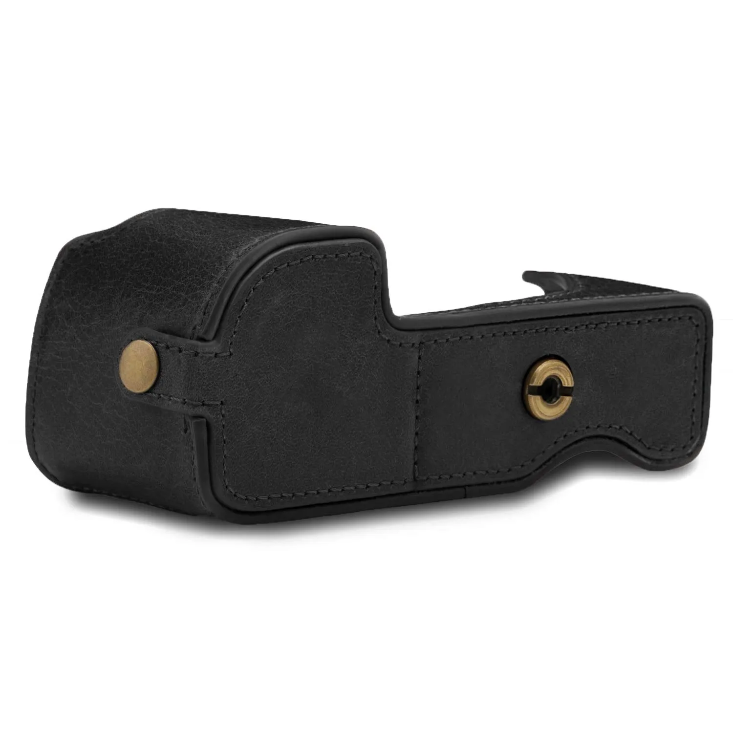 MegaGear Ever Ready Custodia Sony A6100 A6400 Pelle Nera