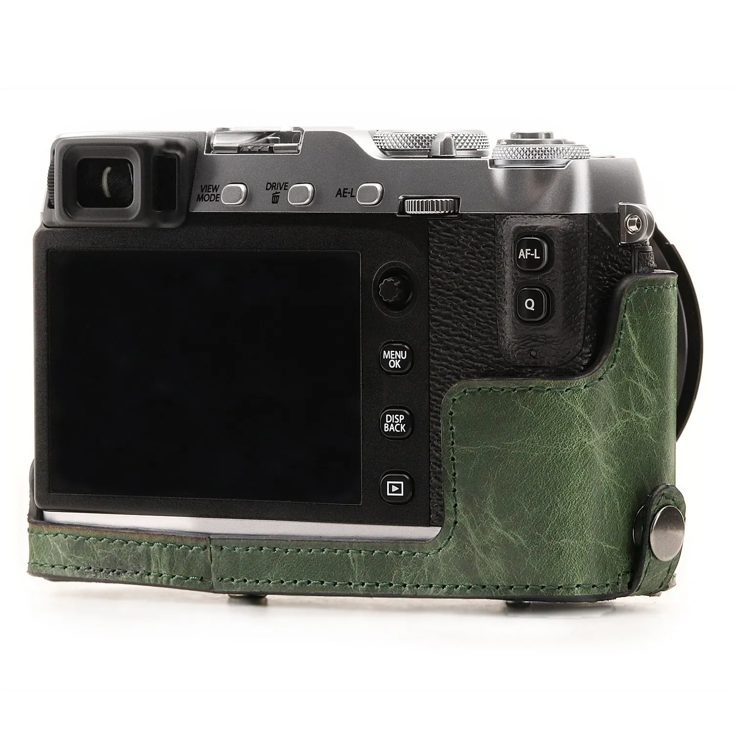 MegaGear Ever Ready custodia vera pelle Fujifilm X-E3 verde