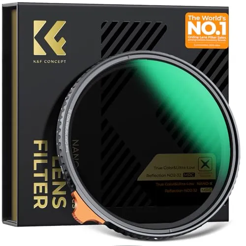 K&F Concept Nano-Xcel Filtro ND2-32 67mm True Color Video