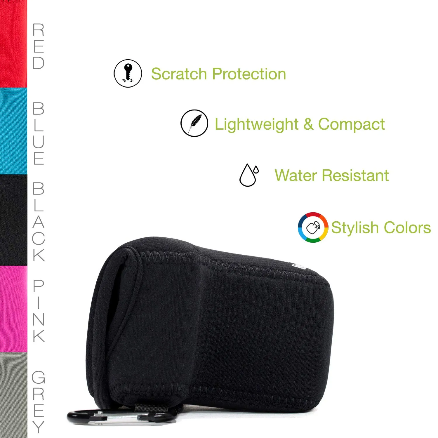 MegaGear MG672 Custodia Neoprene Canon M10 15-45mm Nera