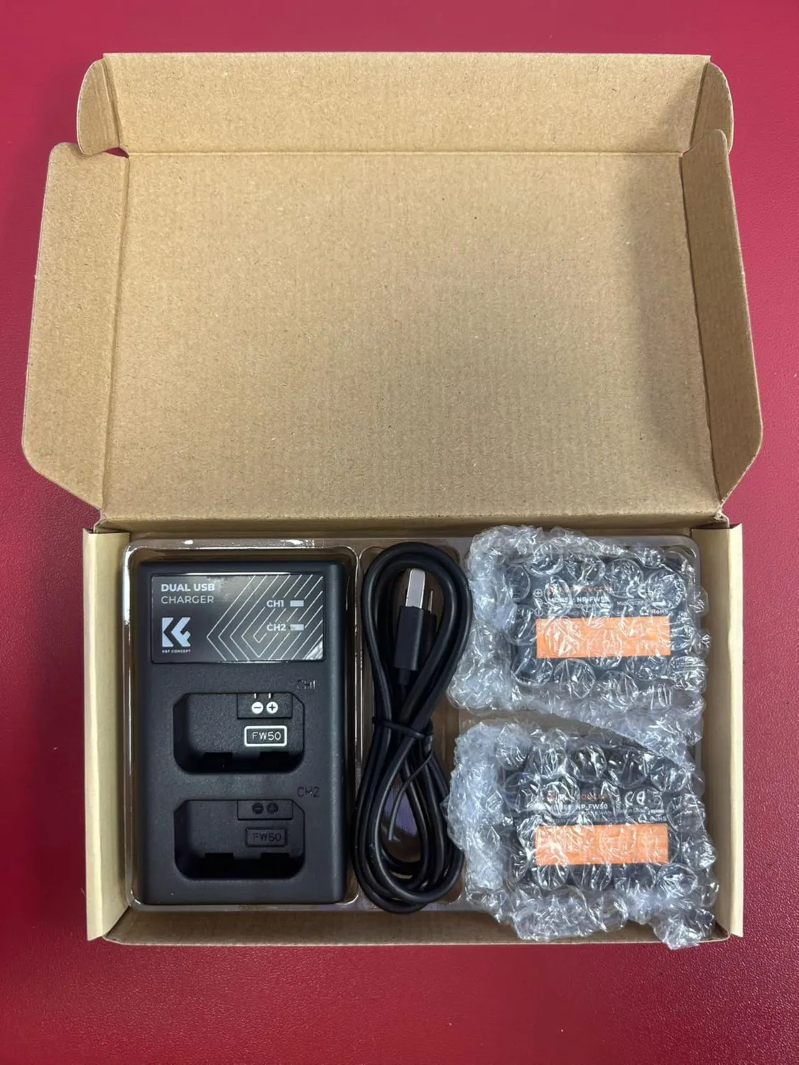 K&F Concept NP-FW50 Batteria Fotocamera 1100mAh Sony