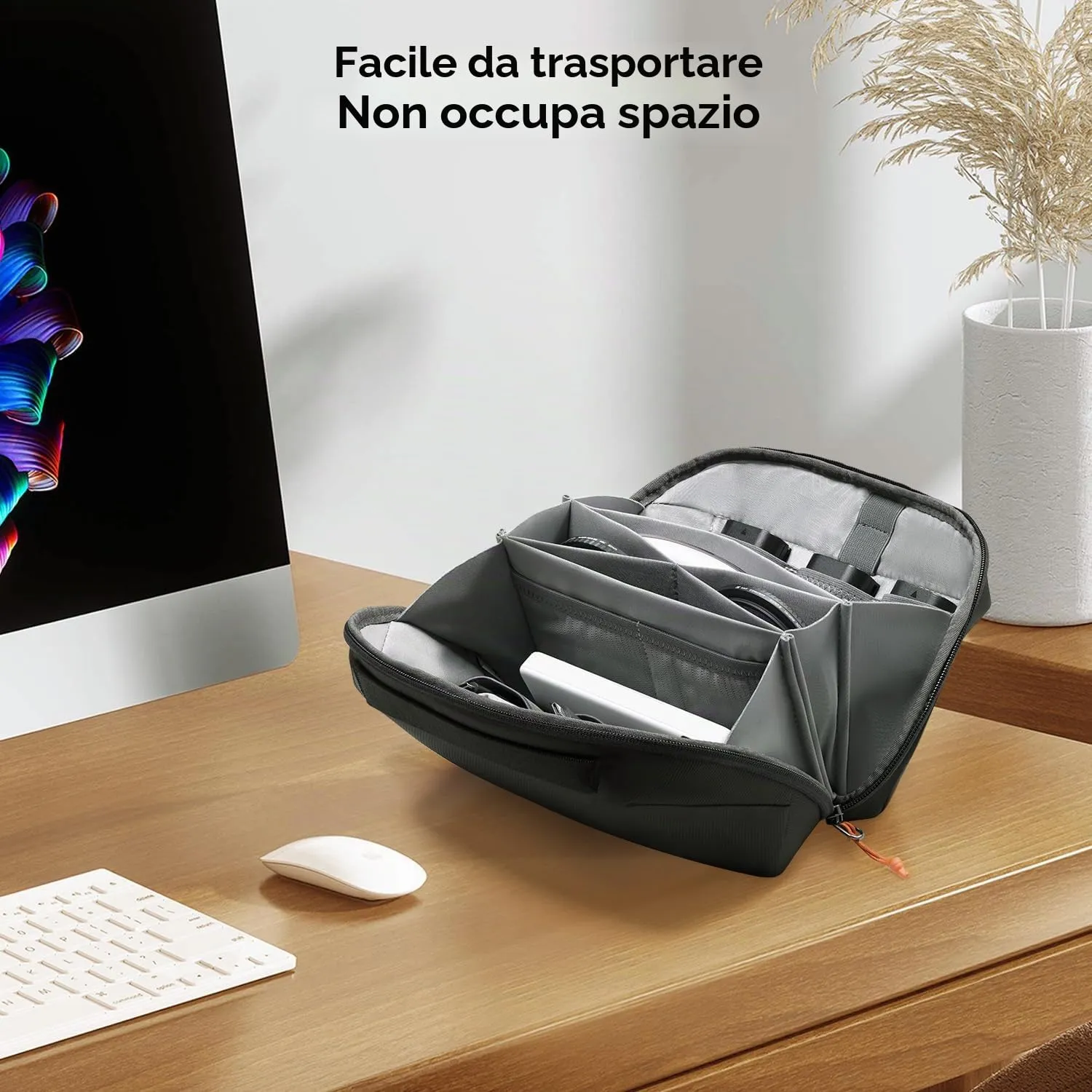K&F Concept organizer cavi borsa tecnica 4L impermeabile