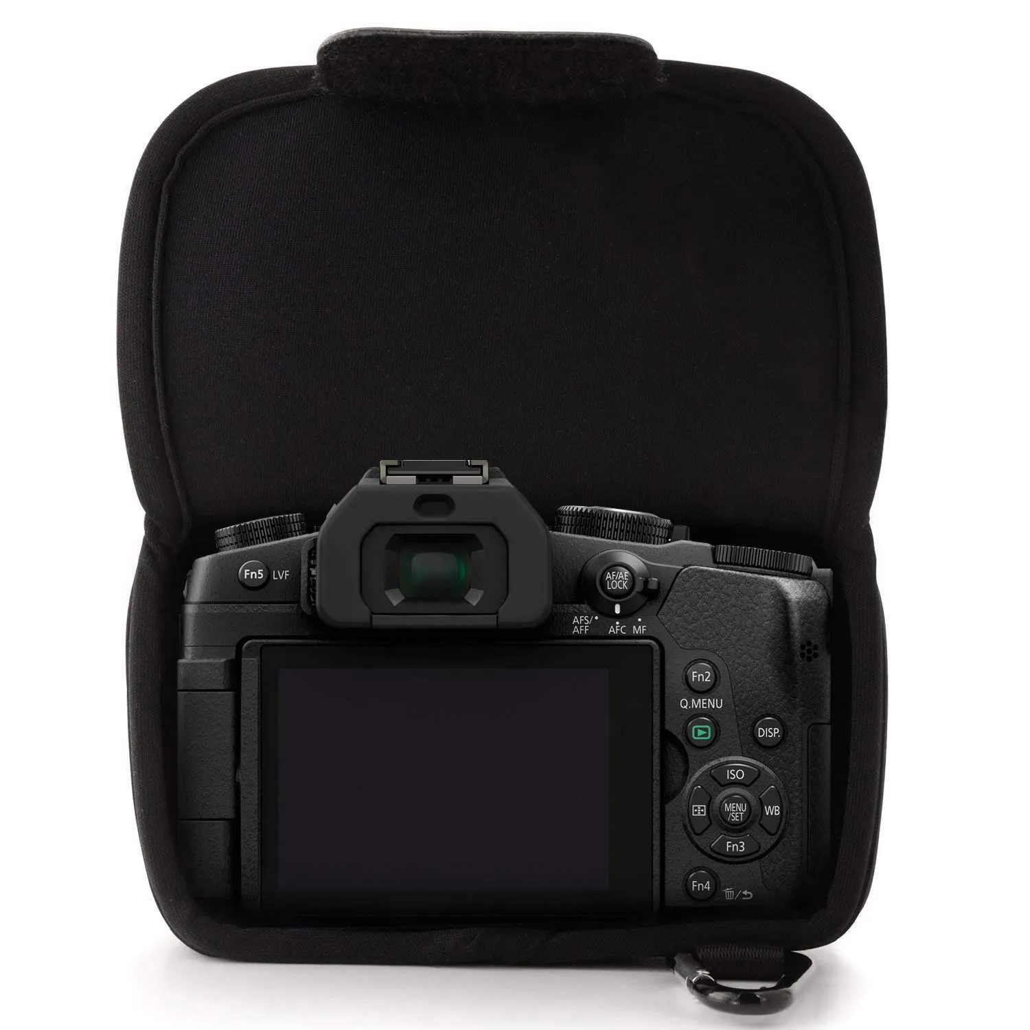 MegaGear Lumix DMC-G85 custodia neoprene nero antipolvere