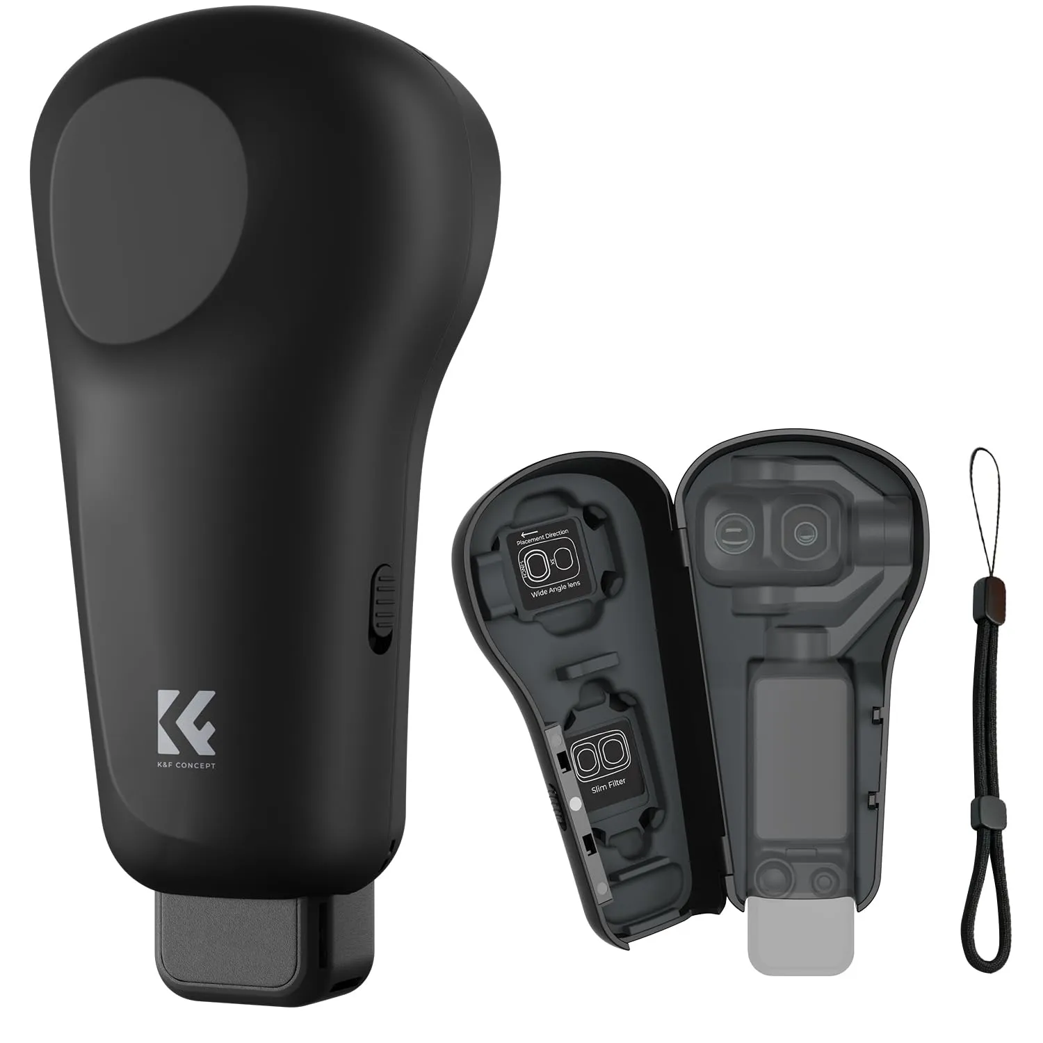 K&F Concept Custodia Pocket 4P Rigida Verde filtri