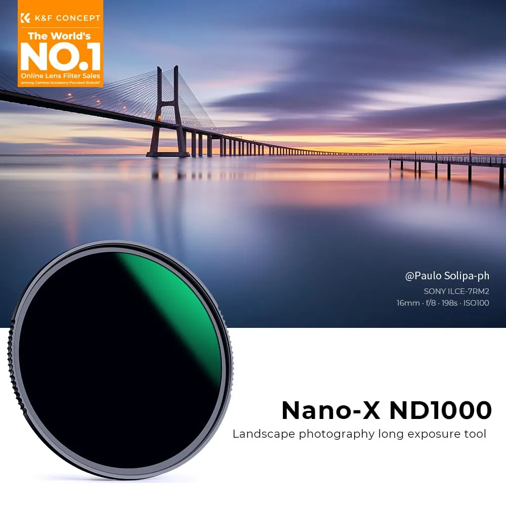 K&F Concept Nano-X Filtro ND1000 77mm 10 stop