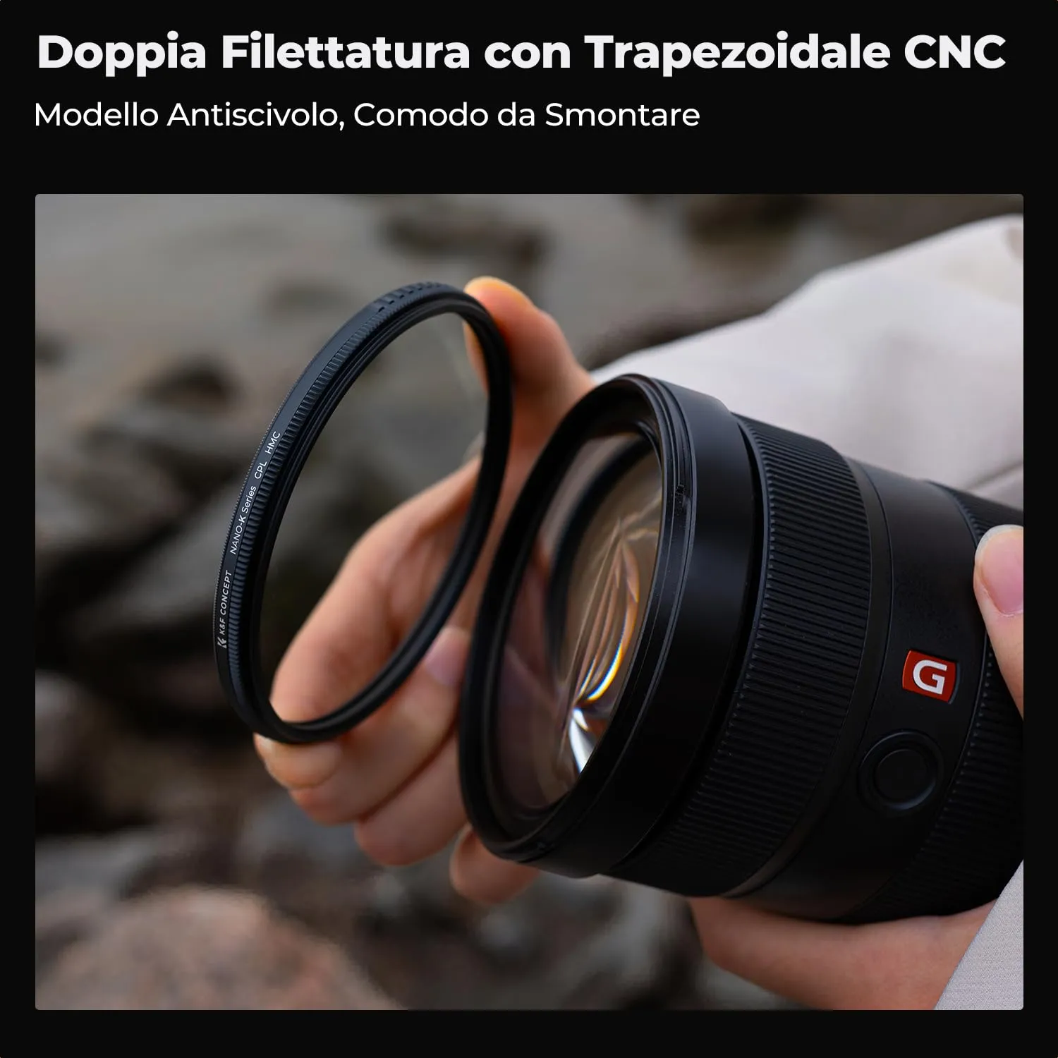 K&F Concept Nano-Klear CPL 82mm filtro polarizzatore