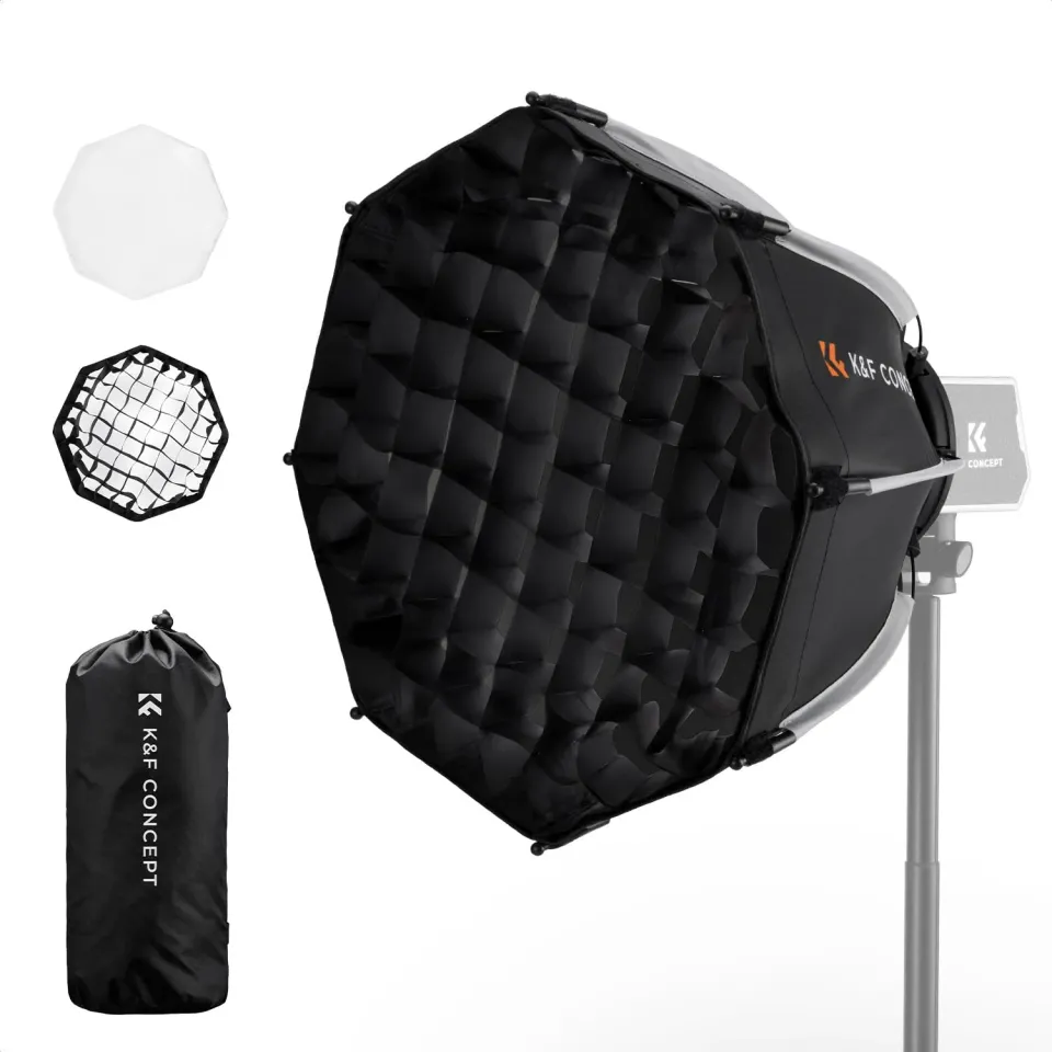 K&F Concept Mini Softbox Parabolico 40cm con Griglia Diffusore